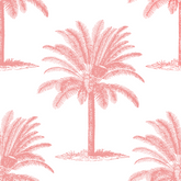 ijustlovethatfabricstore Palm Beach Tree Fabric - Peach Blush on white
